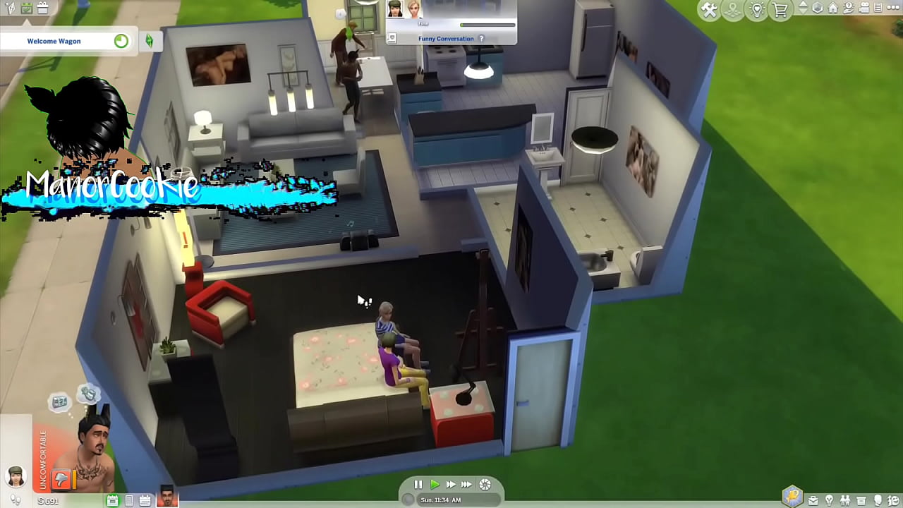 Sims 4 - Wicked mod Playing around and having fun with one of my neighbors