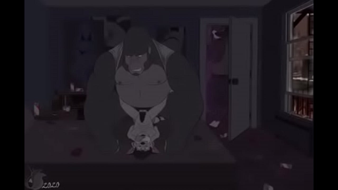 Gorrila fucked not-paying guy at hotel