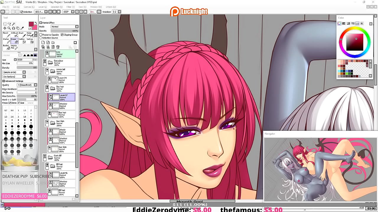 Lewd Lair broadcast by Luck Night on Picarto from August Twenty-Seventh 2020 D