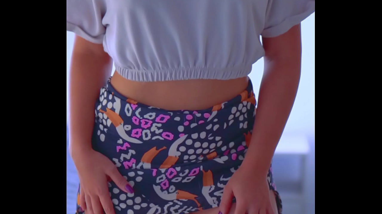 Tanned Desi Babe Teases Herself Slowly in a Short Skirt