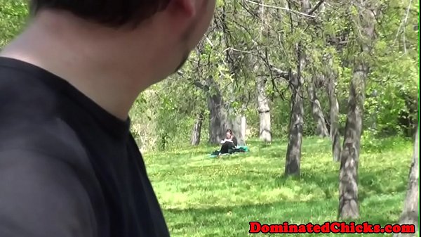 Throatfucked sub gets dominated by maledom