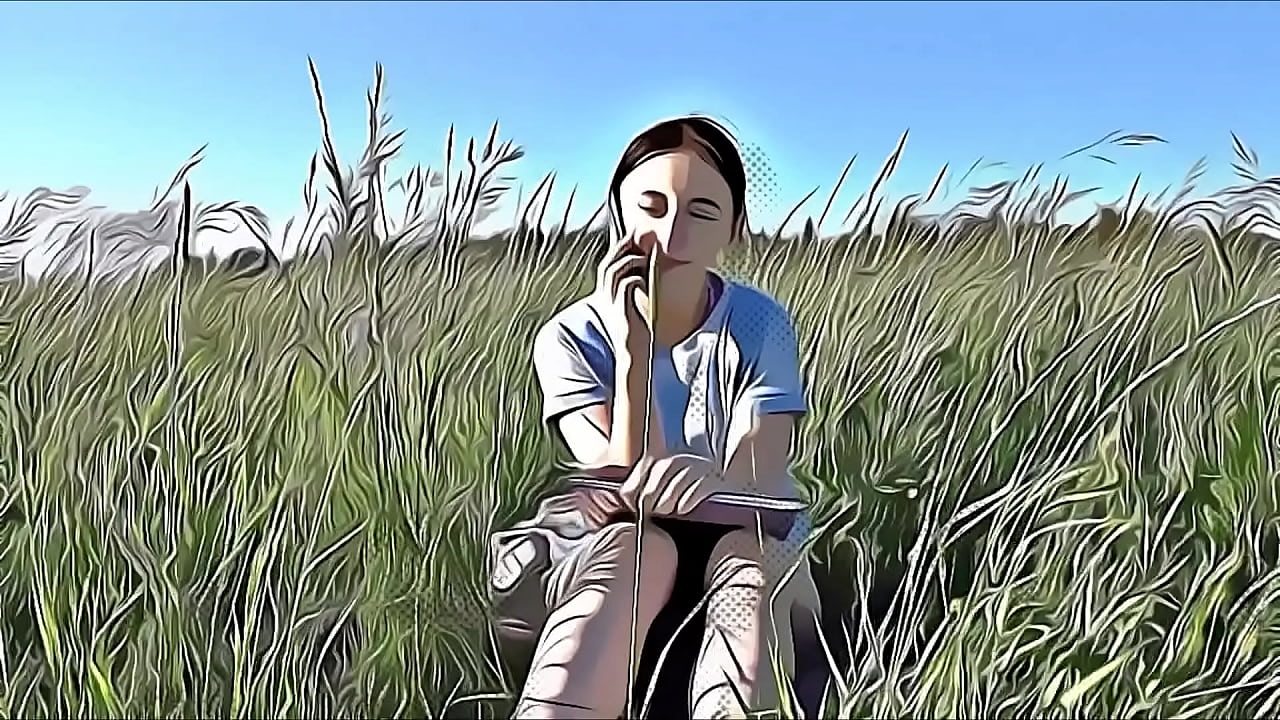 Cartoon #1: Brunette teen squirts and fucking