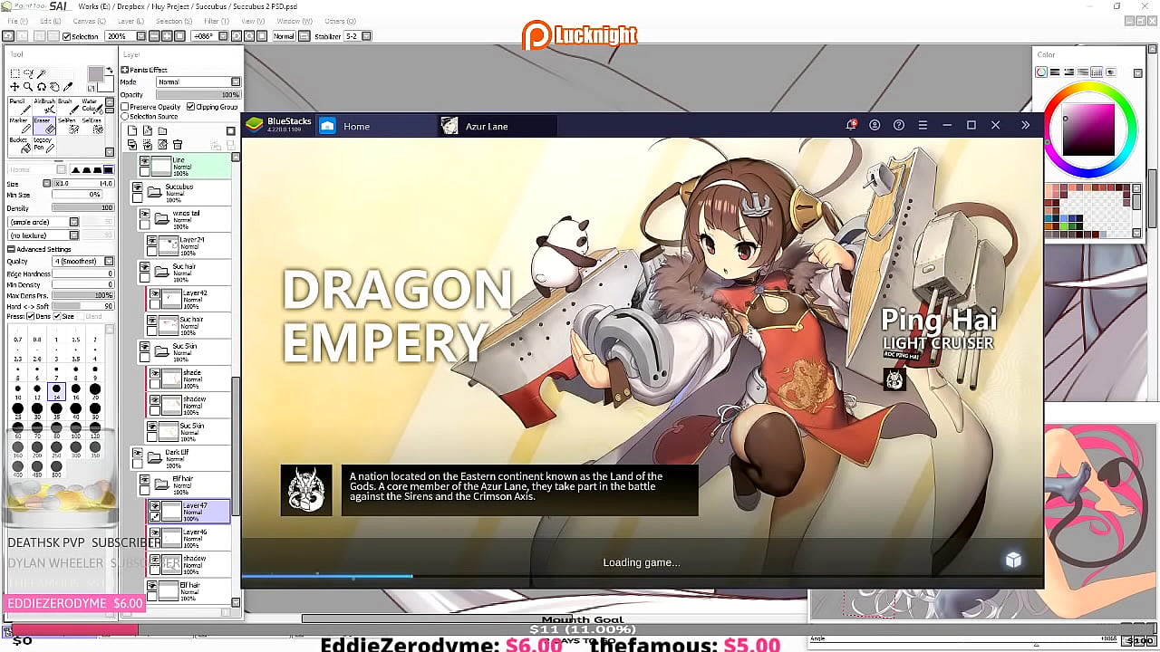 Lewd Lair broadcast by Luck Night on Picarto from August Twenty-Seventh 2020 C