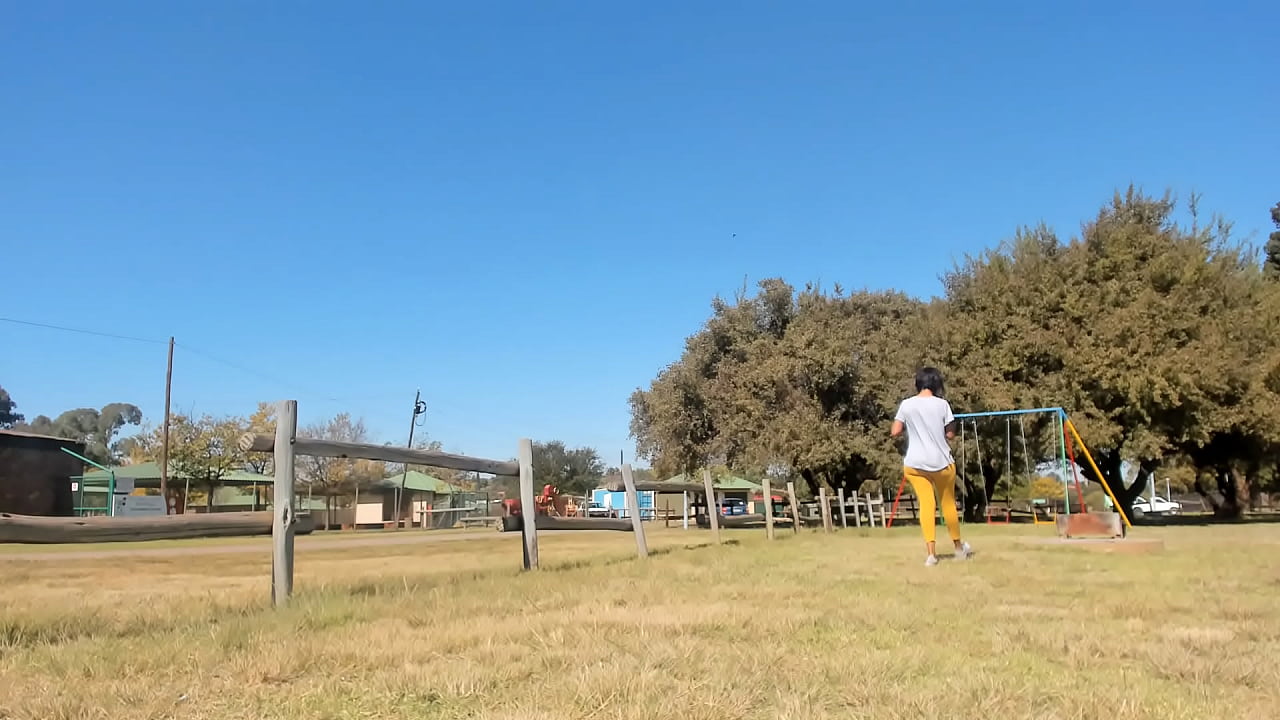 Big-booty Ebony, Sexy milf playing in public, I have just uploaded full video on Premium. follow link on bio for more