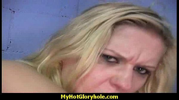 I sneak Black BJ as I fuck husband thrue gloryhole 26