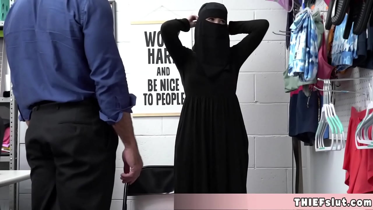 Muslim chick caught shoplifting and punish fucked