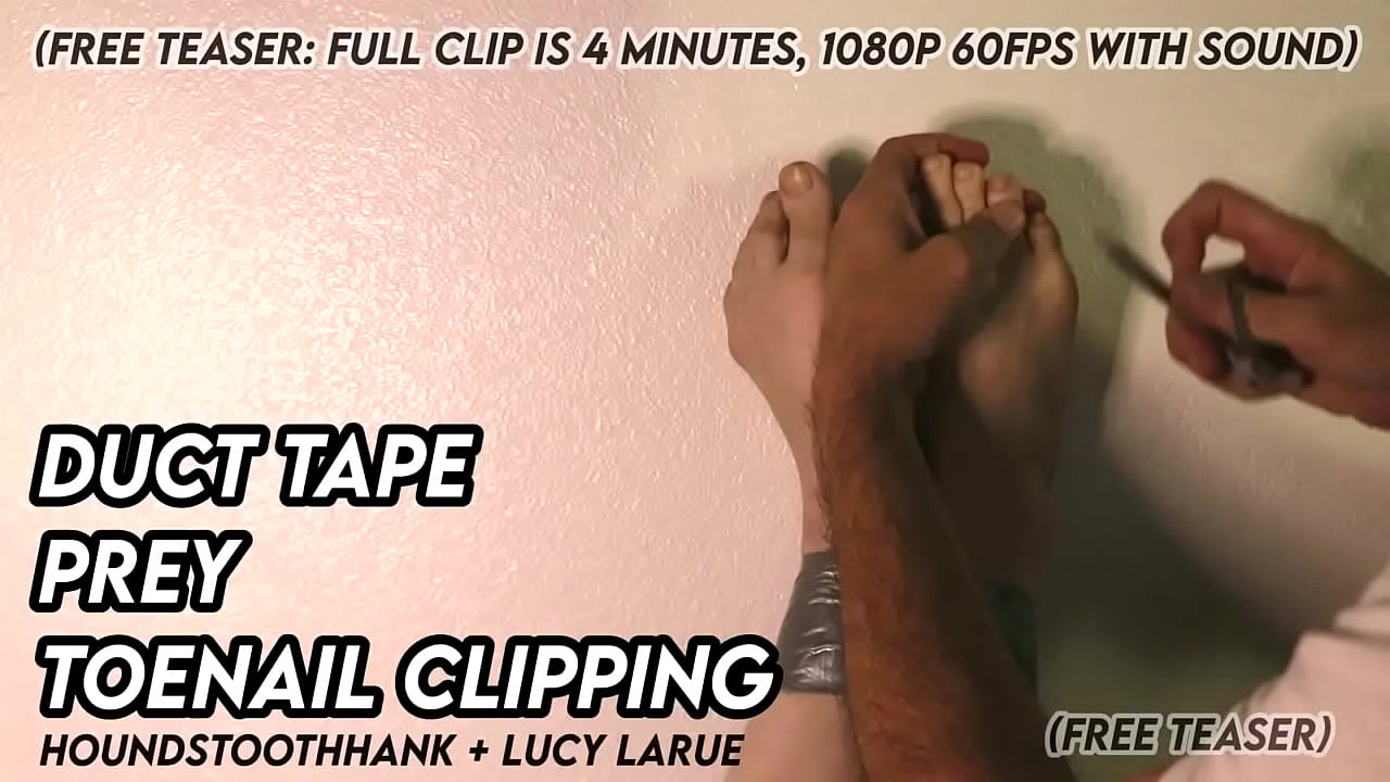 Duct Tape Prey Toenail Clipping