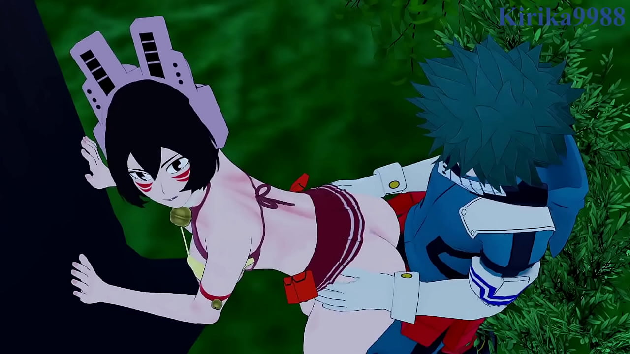 Shino Sosaki (Mandalay) and Mei Hatsume and Izuku Midoriya intense sex. - My Hero Academia Hentai