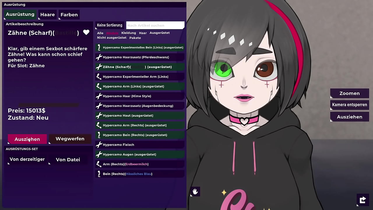 Gameplay | Visual Novel | !&Omega; Factorial Omega: My Dystopian Robot Girlfriend #16 K&ouml;rperteile