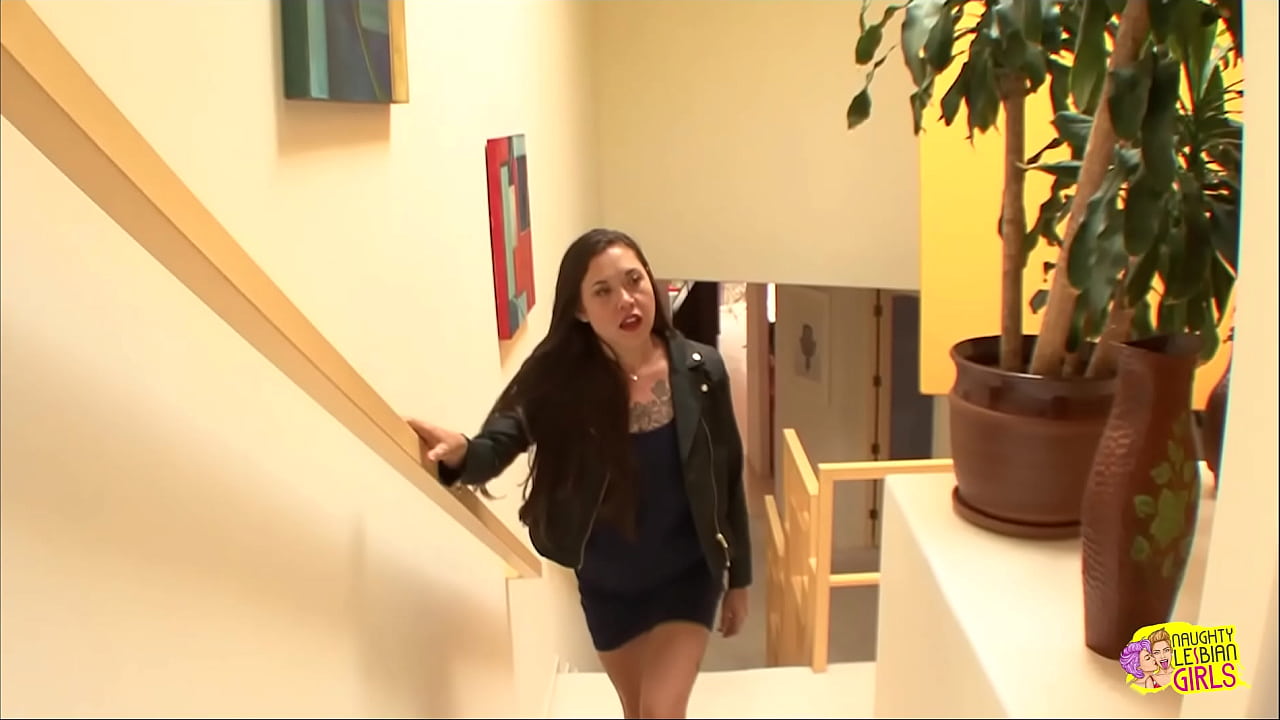 Two individuals who identify as lesbians express their interest in engaging with another individual who has tattoos.