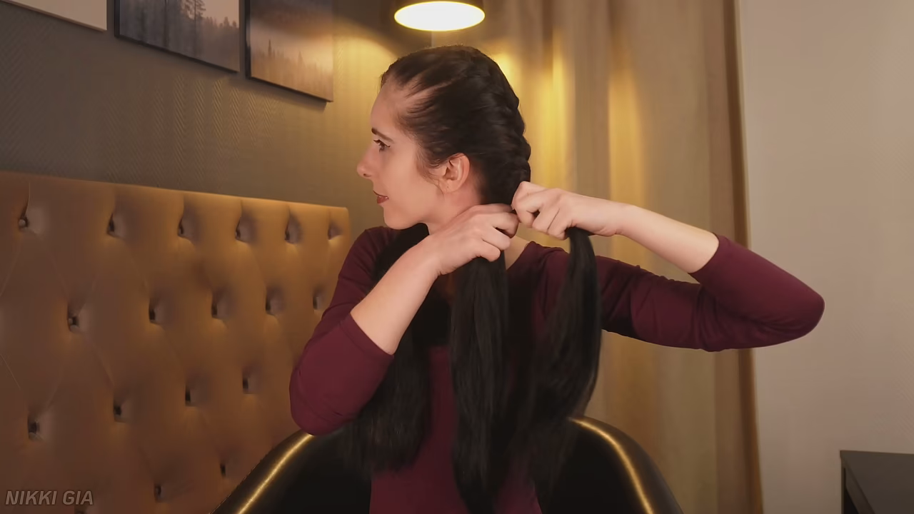 She'll show you how she does two French braids