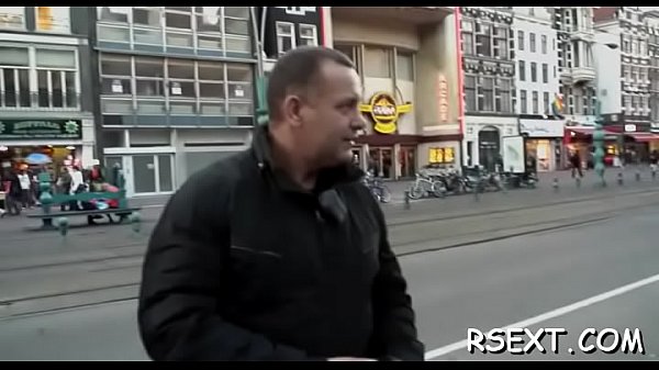 Concupiscent man explores amsterdam