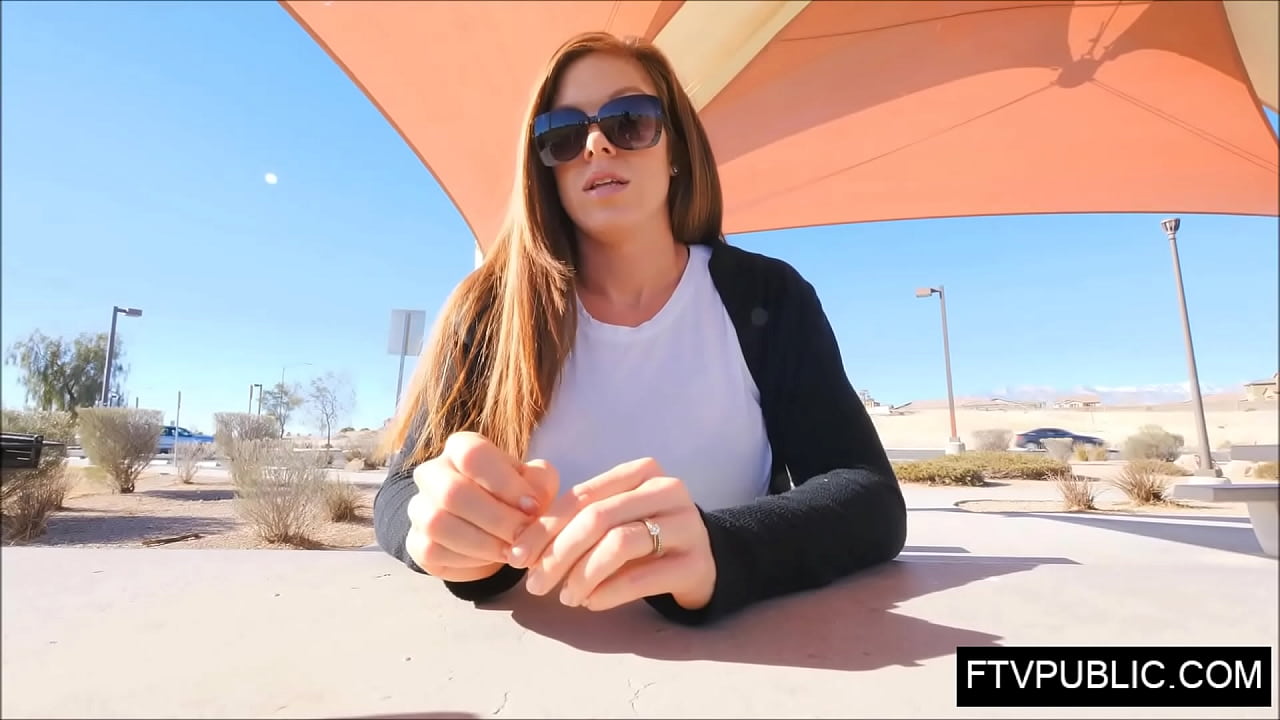 Hot milf boobs and butt in public area