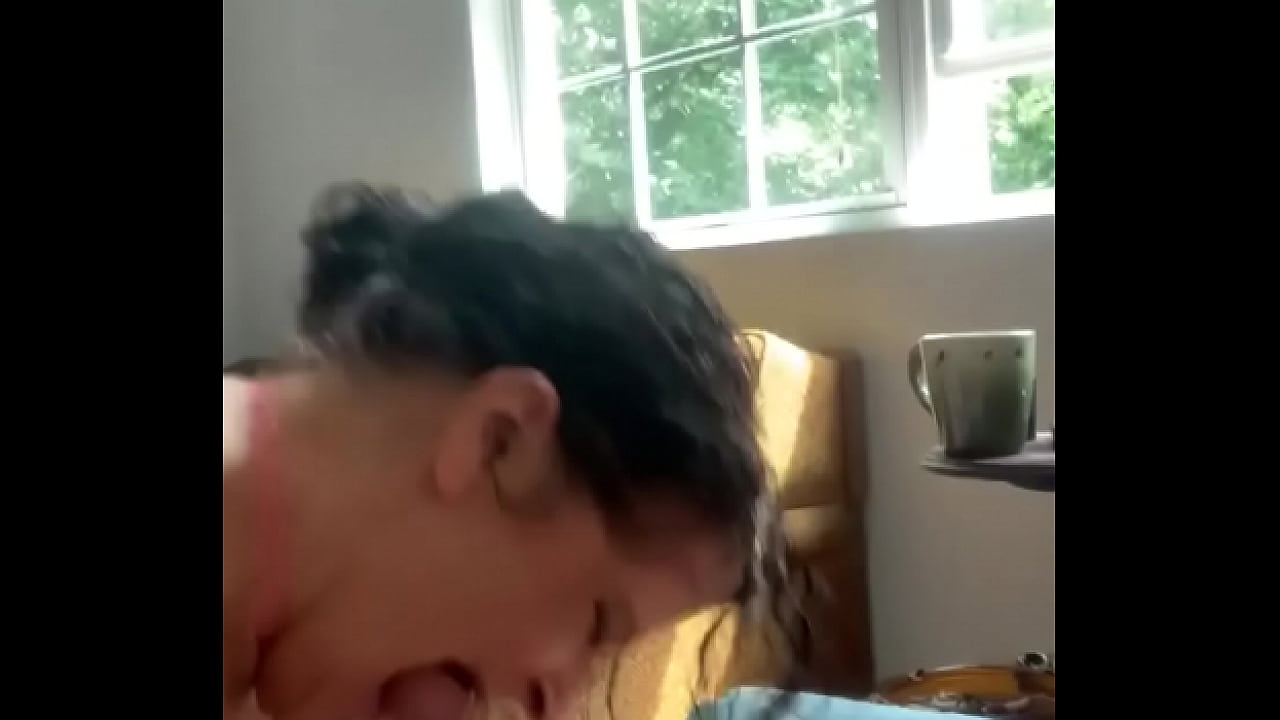 Blowing me tell I blow a wad in her mouth