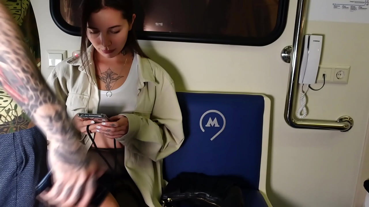 Stranger Sucks Dick And Fucks On The Subway!