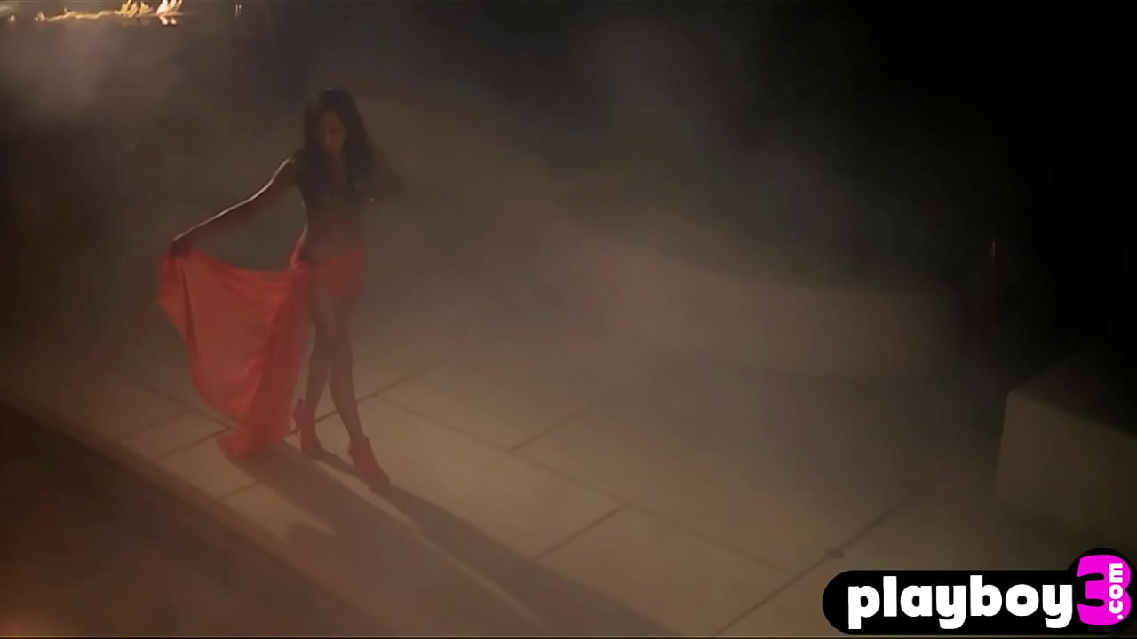 Big tits babes enjoyed hot posing after hot striptease session