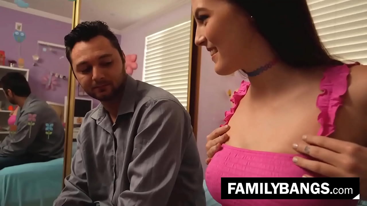 Flirty Step Teen Teases her Daddy with her Pierced Boobies ⭐ FamilyBangs.com