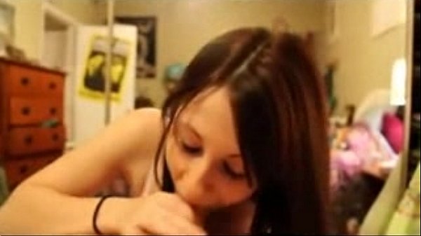 Busty babe deep throats and gets surprise facial