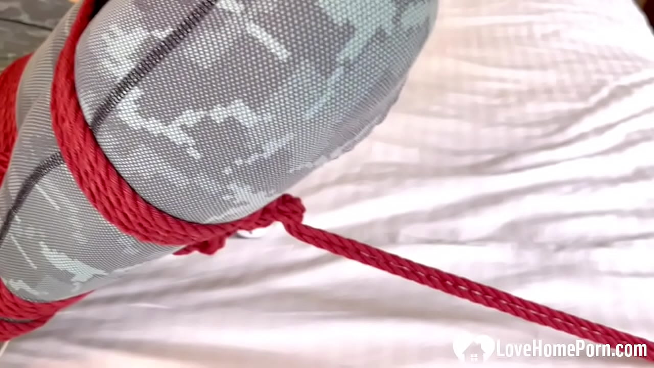 Blondie in bondage is ready for some action