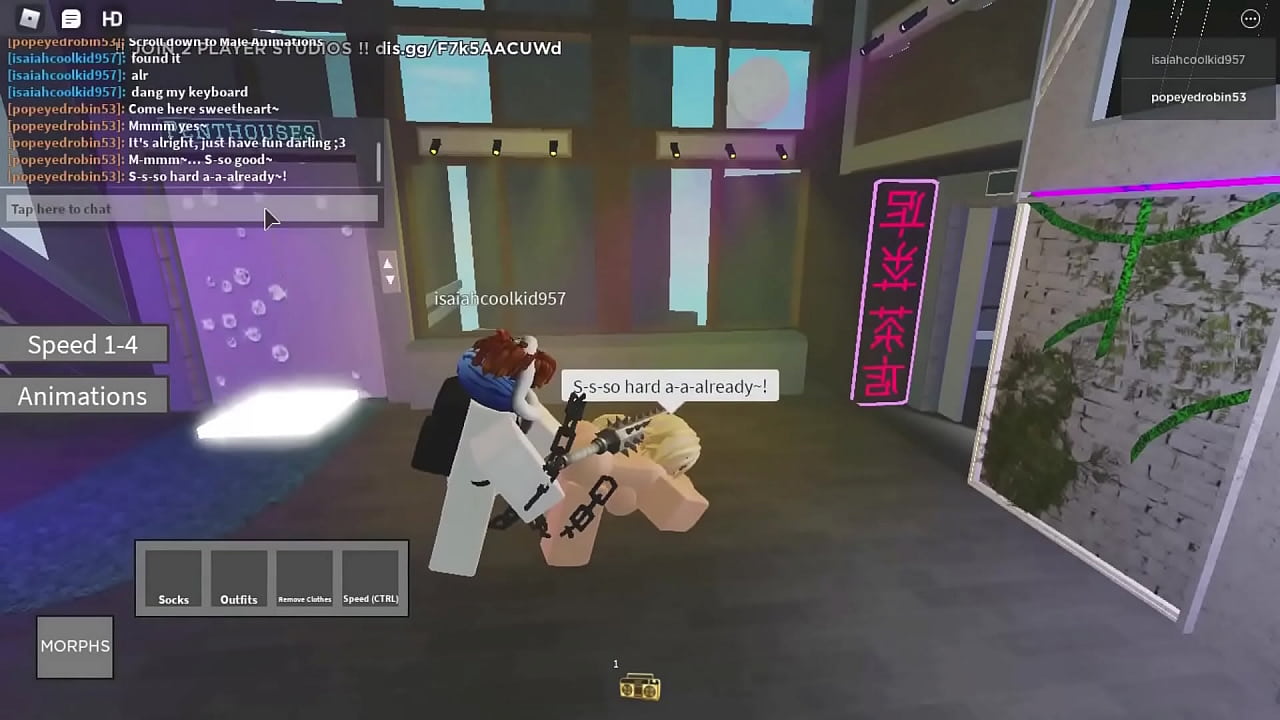 Nude female gets pounded in-game!