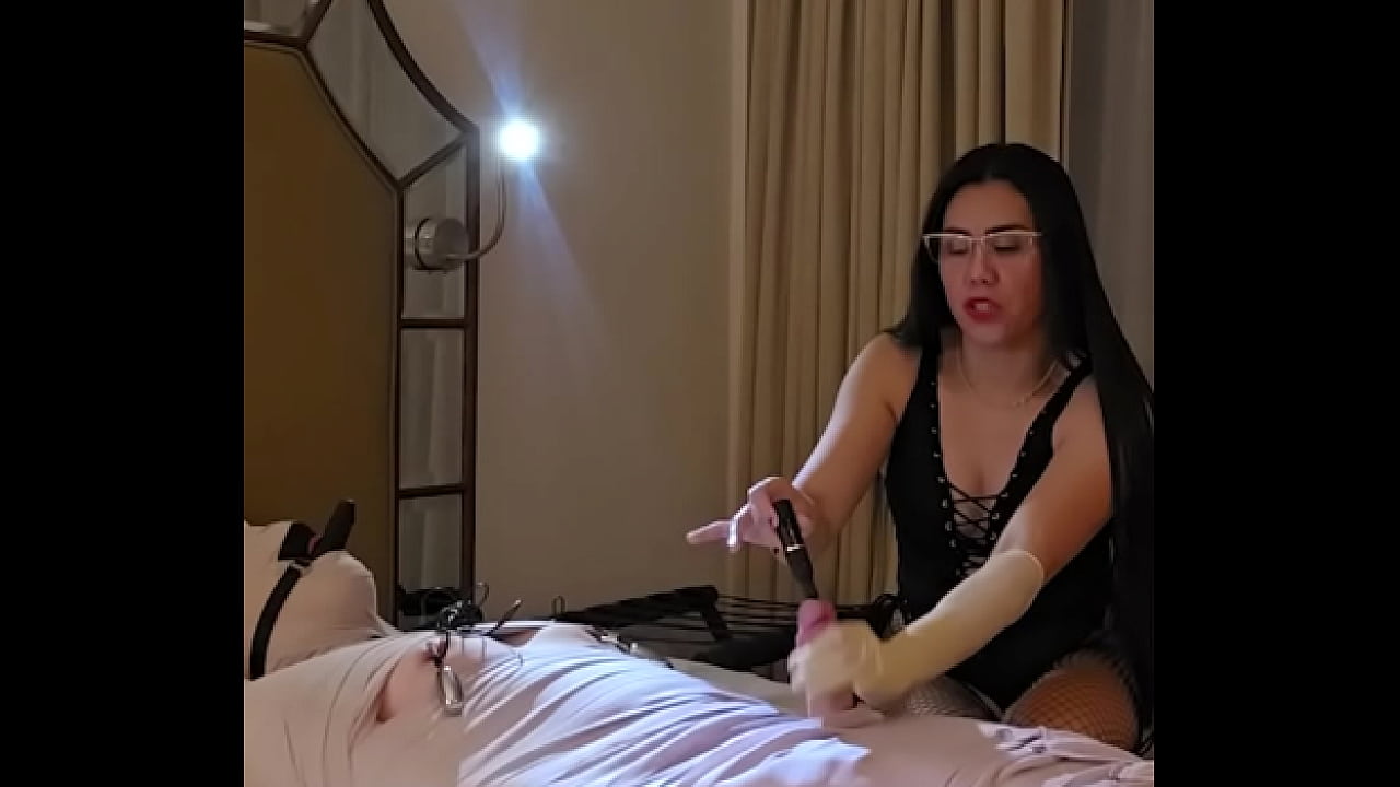 Asian Mistress Tormenting bound slave