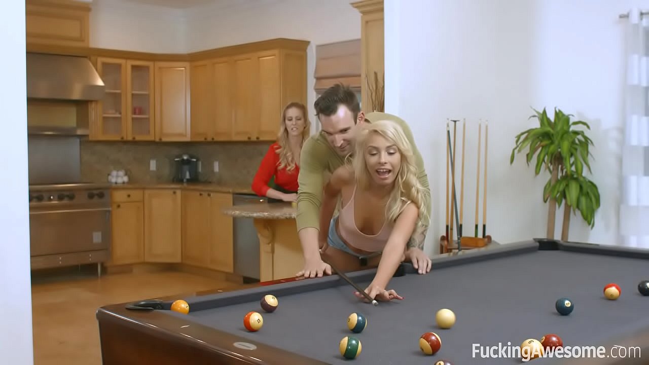 Step-mom teaches her step-daughter how to suck and fuck