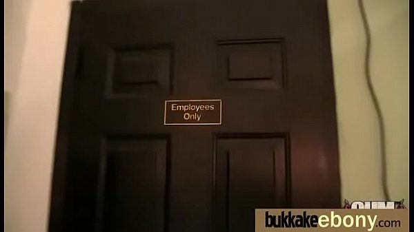 Interracial bukkake sex with black porn star 25