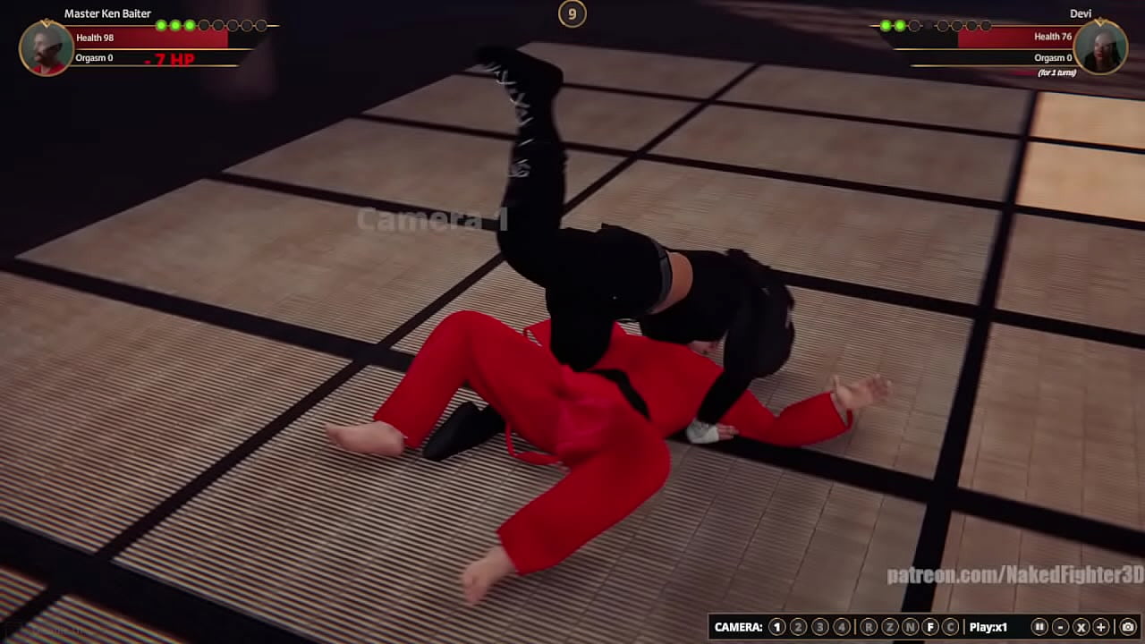 Master Baiter VS Devi [NF3D Mixed MMA Combat Maledom]