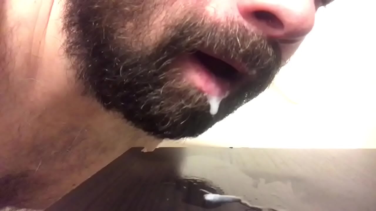Cum shot followed by me eating my cum