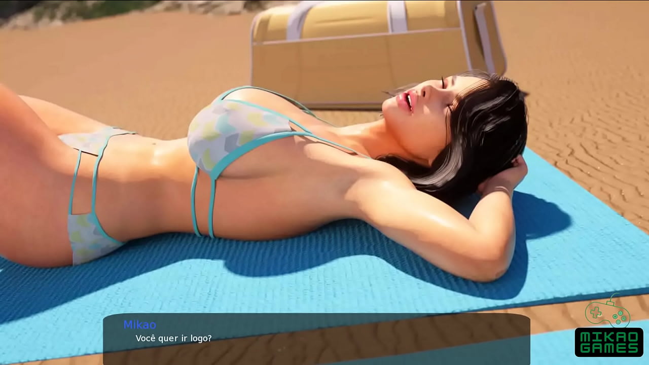 Curtindo um dia na Praia com a Morena Safada