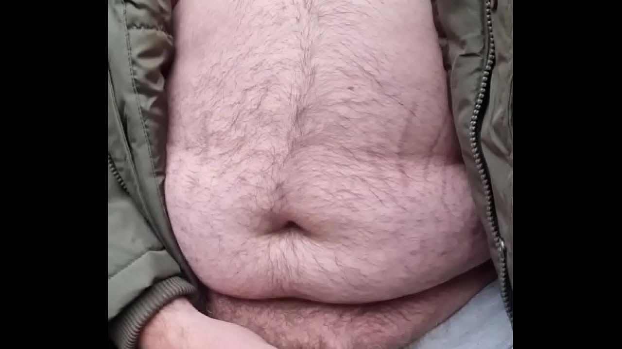 Horny chub cumming