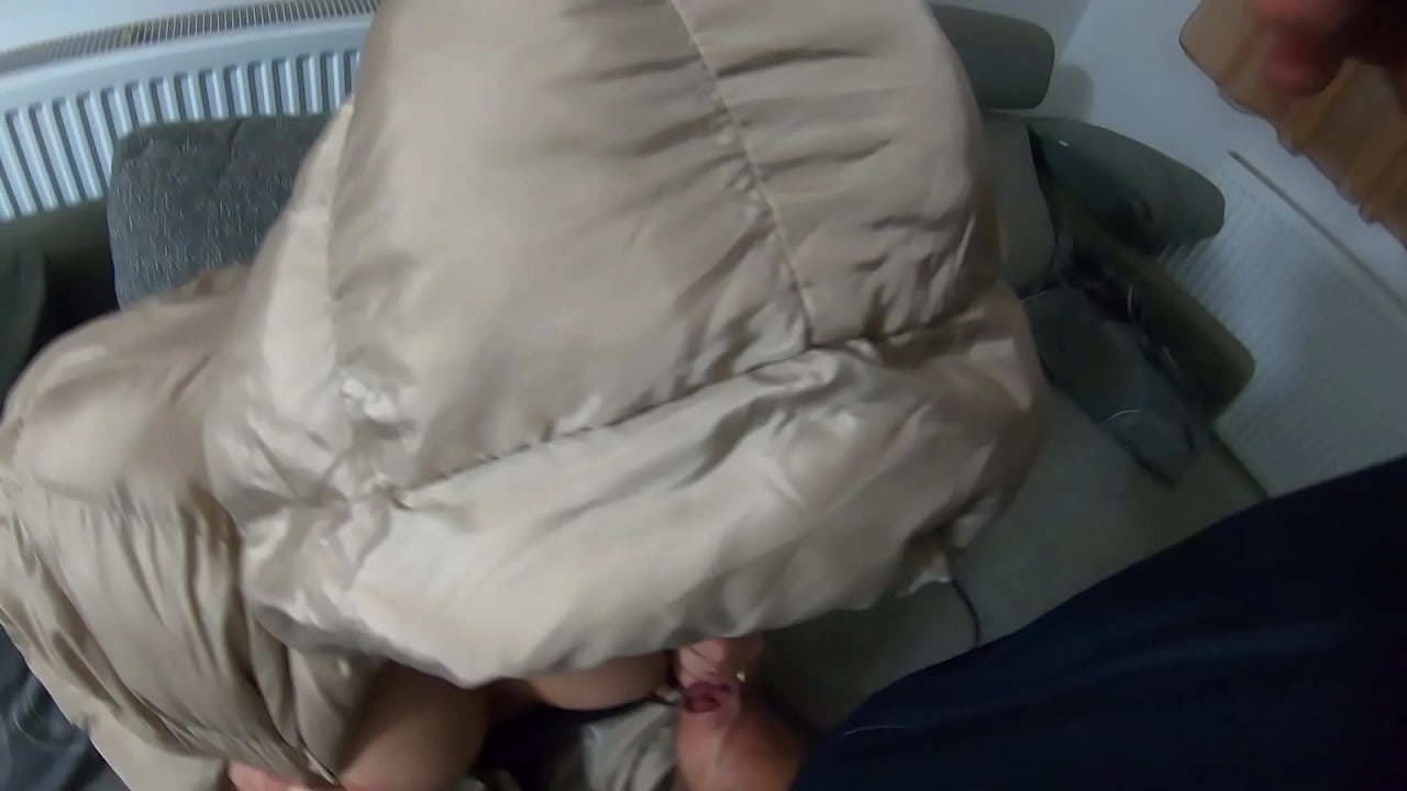 Play with cum on my soft nylon linner and down-jackets 261