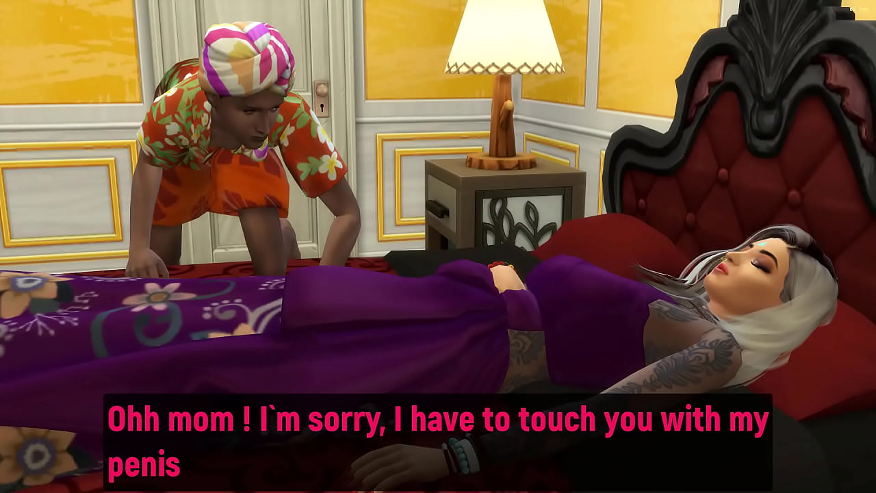 step Son go into mom room while she takes a nap and licks her pussy so he can fuck her - Indian mom and son