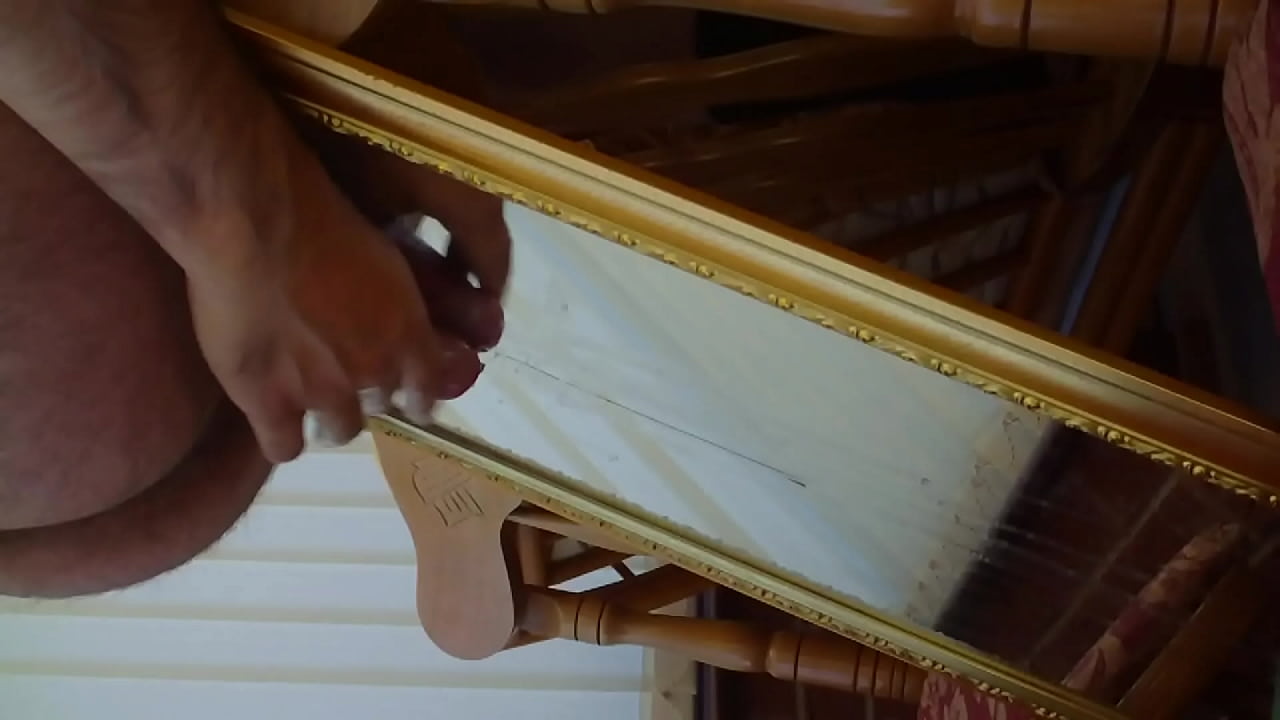 Cumming Down A Mirror