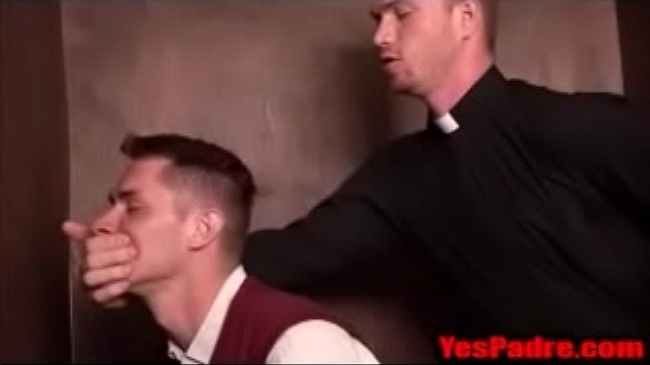 Big Priest Cock in catholic boy asshole raw