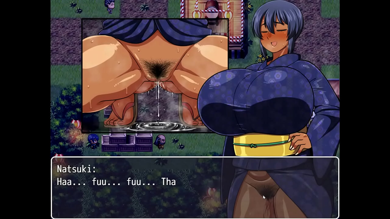 Tanned Girl Natsuki [ HENTAI Game ] Ep.35 exhibitionist peeing is making her pussy all wet !