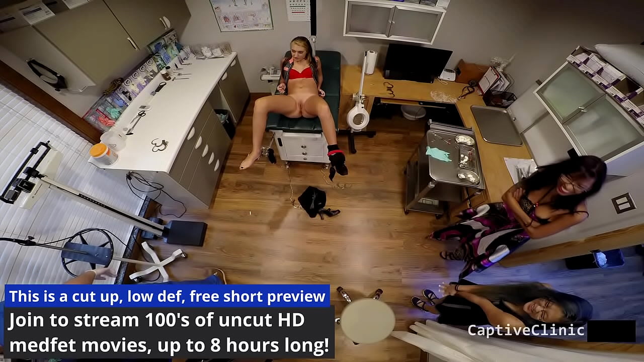 Asia Perez, Ami Rogue And Mina Get In Trouble For Concealing Contraband From Customs Officers Discovered During Group Strip Search At BondageClinicCom