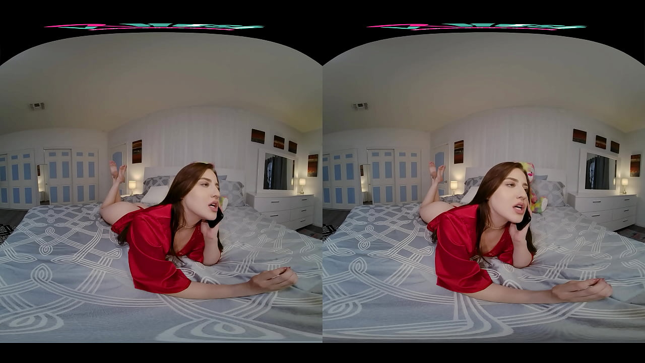 Hot brunette has her tight hole filled up with cum in VR