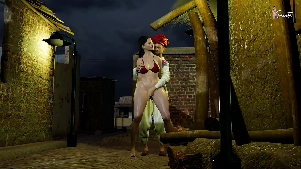 Village headman fucks Savita Bhabhi's tight pussy in a public field - Savita Bhabhi's Business Deal