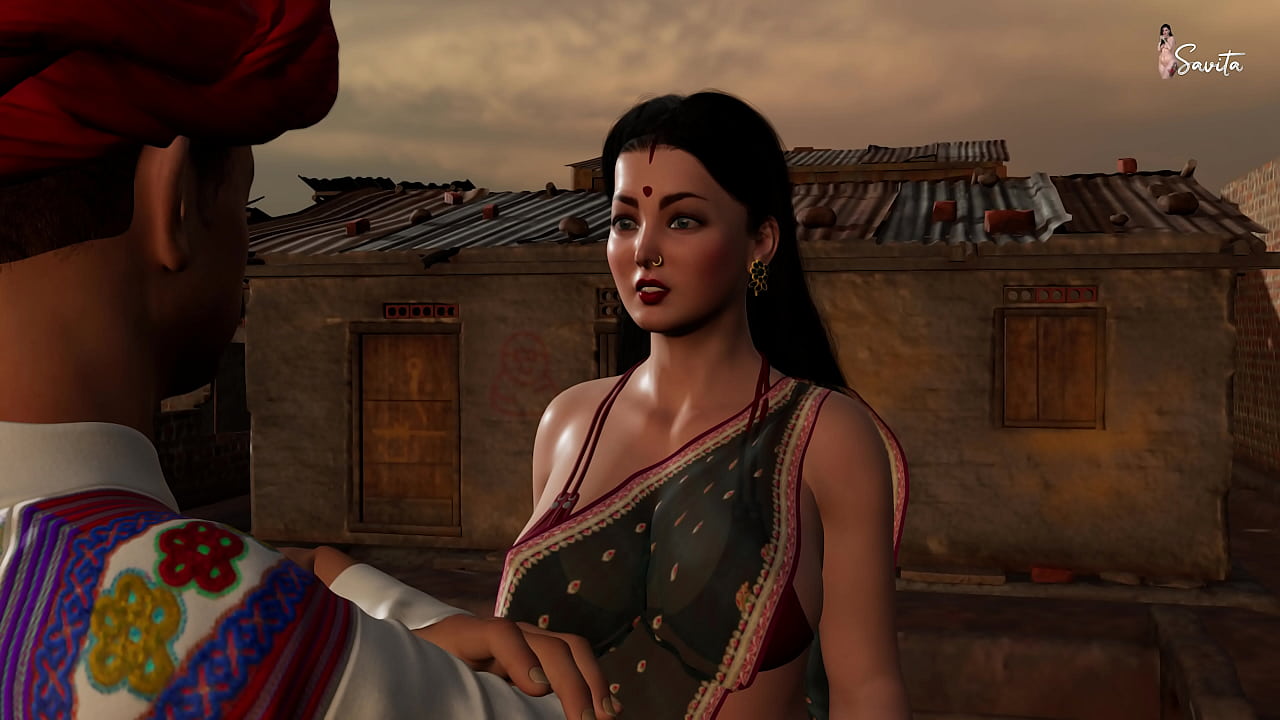 Village headman fucks Savita Bhabhi's tight pussy in a public field - Savita Bhabhi's Business Deal