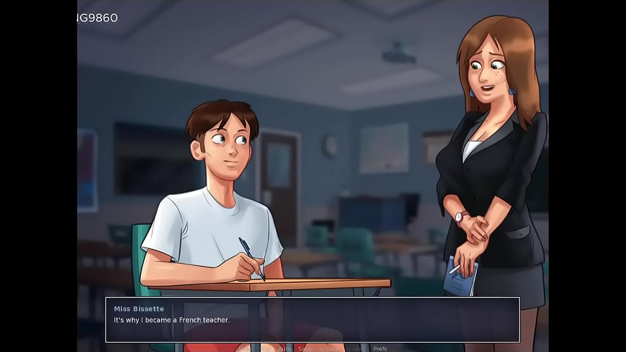 Summertime Saga 06 By Kompas Productions - Busty sex teacher gets banged in classroom