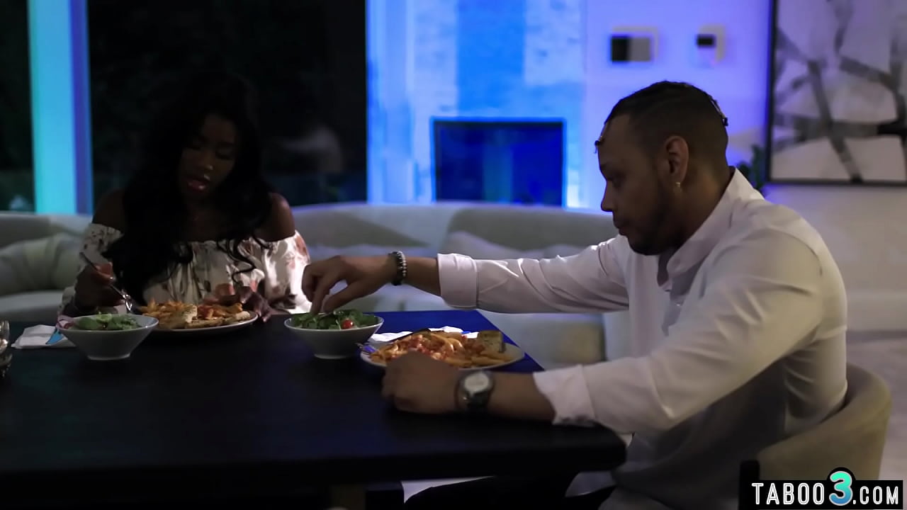 Petite black beauty satisfying her lovers big black cock