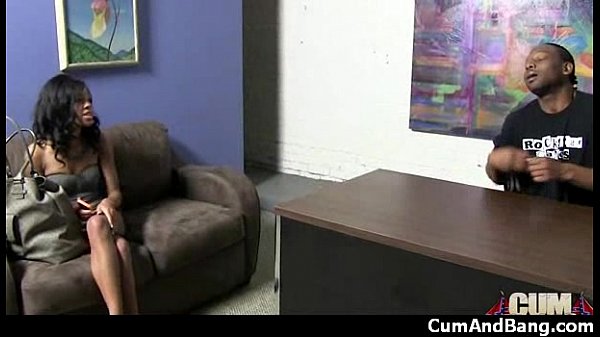 Nasty black girl grouped and facialed 7