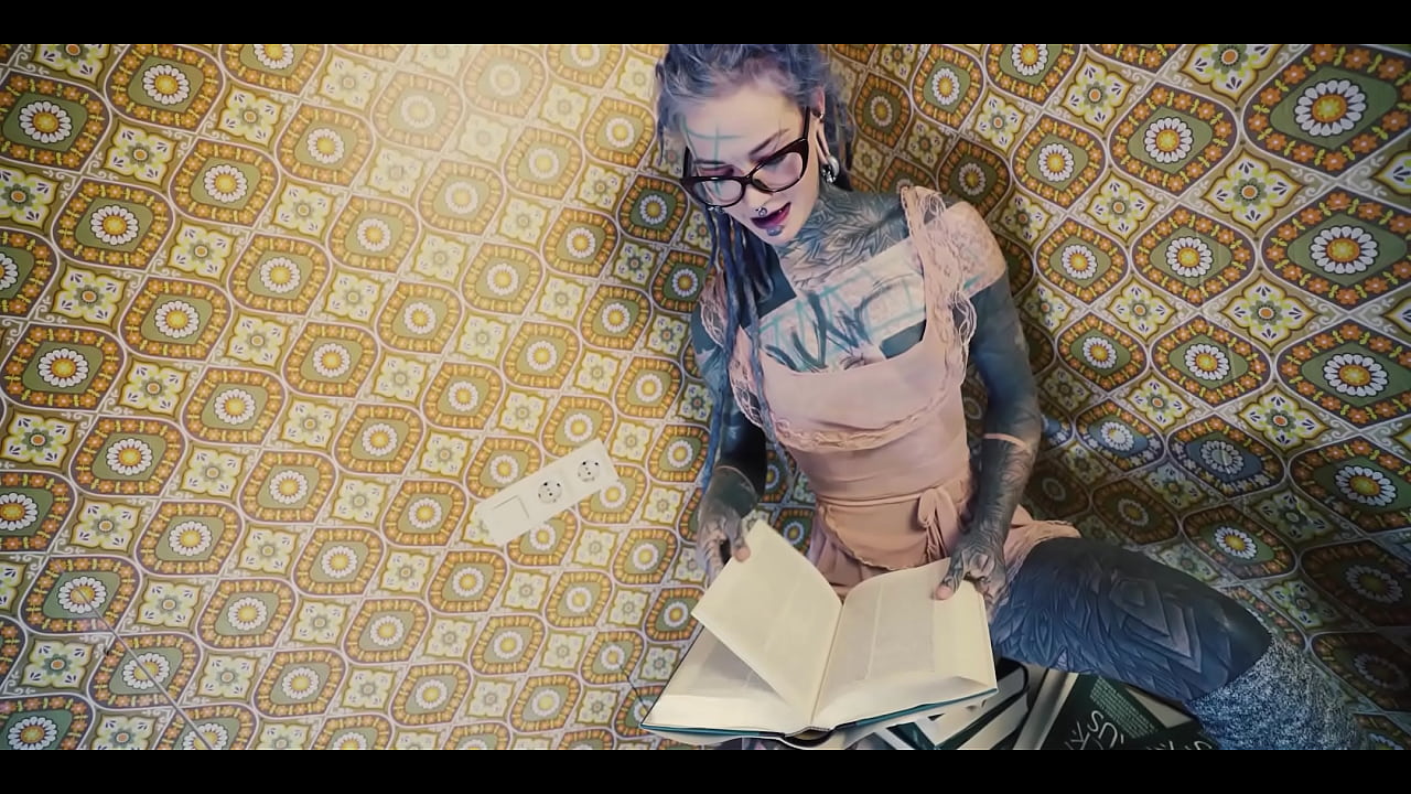 Gaping hole drenched in piss over books and toys