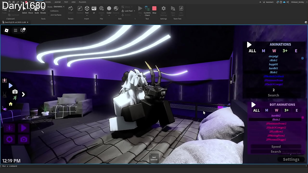 Getting Freaky with a girl in Roblox