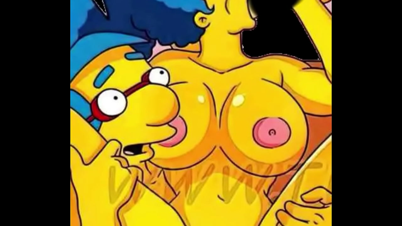 Milhouse y Marge sexo