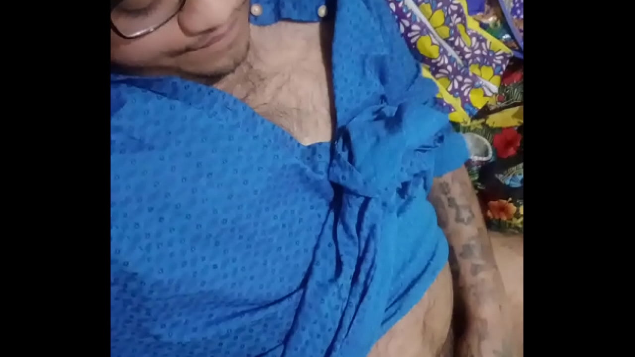 Brij Blue Indian Wear Wanking & Cumming