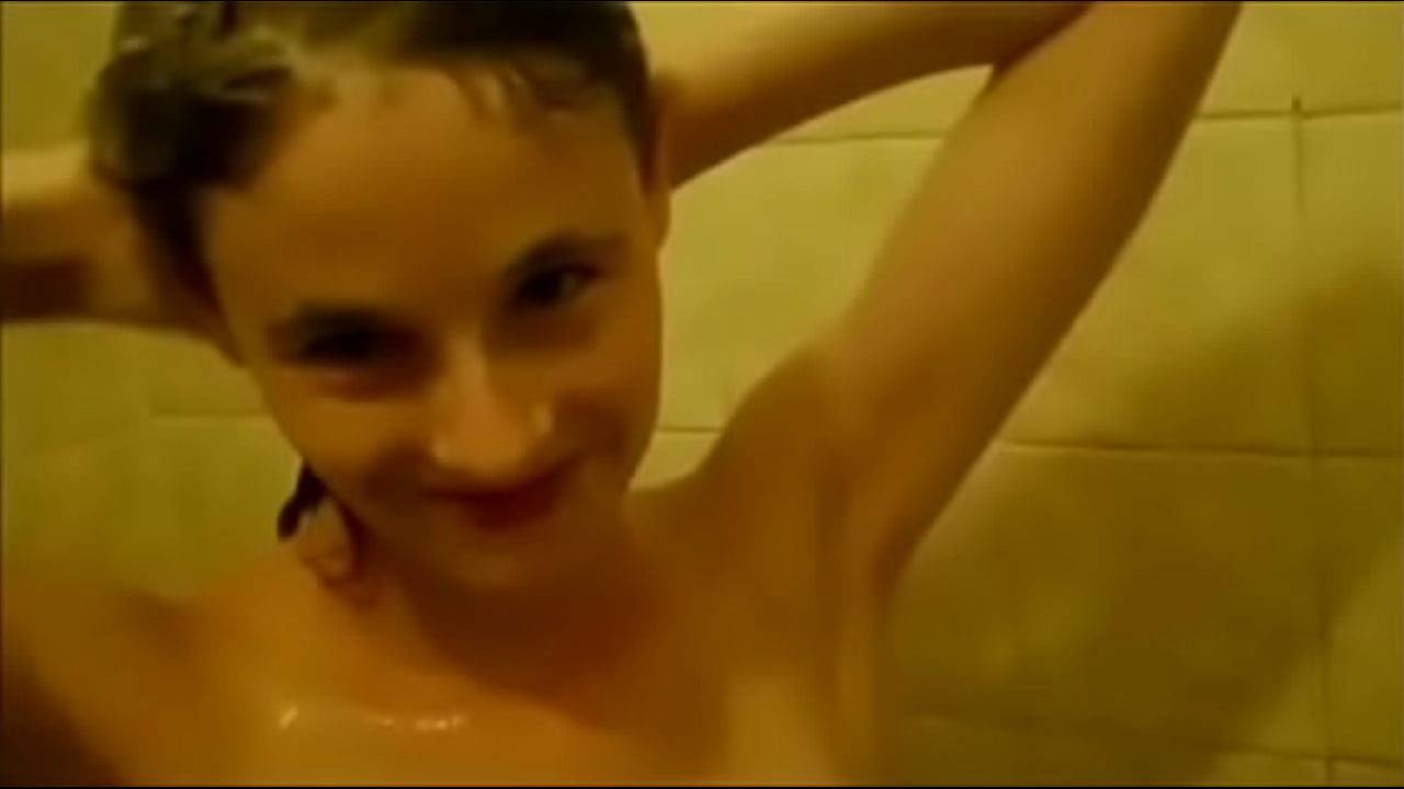 Sammy lets watch her shower