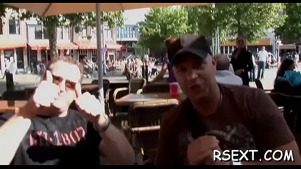 Sexy babe gets fingered hard