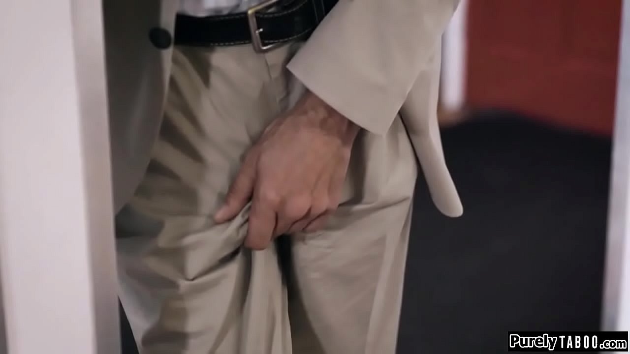 Stepdad watches stepteen being seduced by his student.When she sees hes watching he explains he caught her dealing and she needs to lick her or hes turning her in.His stepteen licks and sees his dick out.He joins and he fucks her while shes asslicked